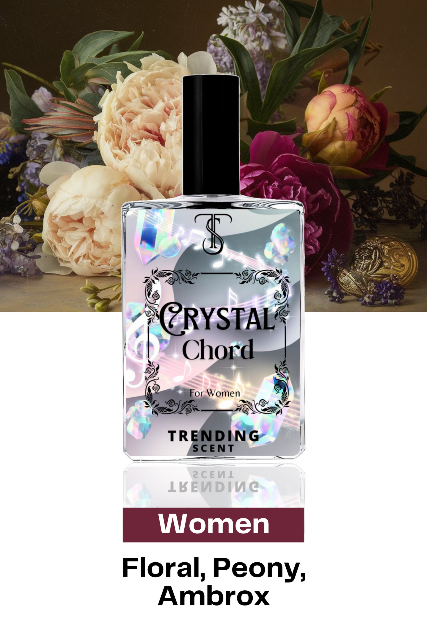 Trending Scent Crystal cord long lasting perfume inspired by black opium ysl